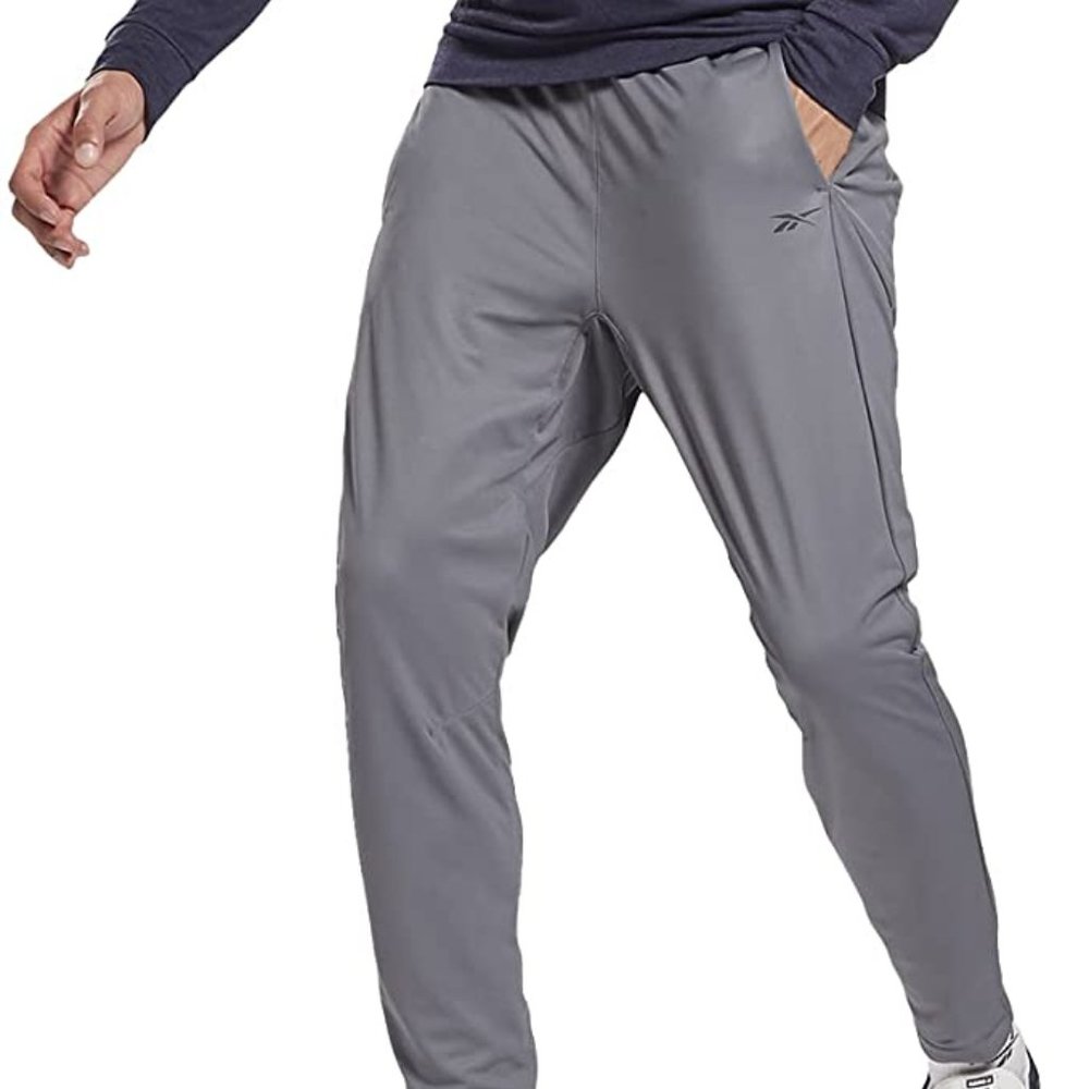 🆕 Reebok Men's Standard Workout Ready Knit Pant, Cold Grey, NWT, Authentic